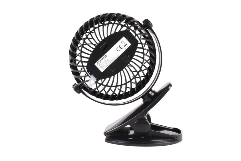 Benson Draagbare Ventilator met Clip - Oplaadbaar - Zwart - 3 Snelheden