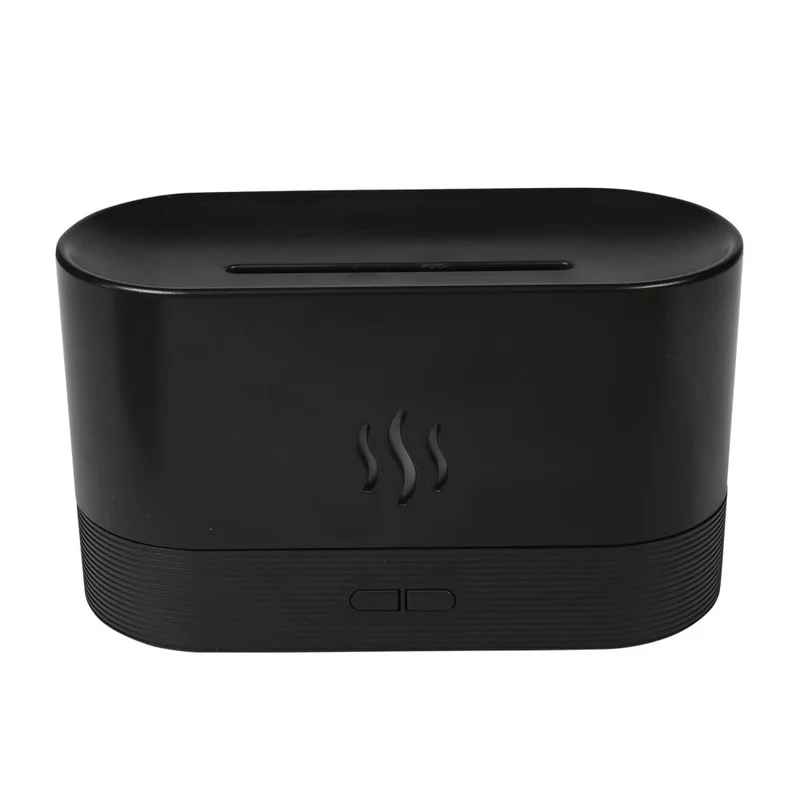 Benson LED Luchtbevochtiger met Flame Effect - 180 ml - USB-C - Zwart