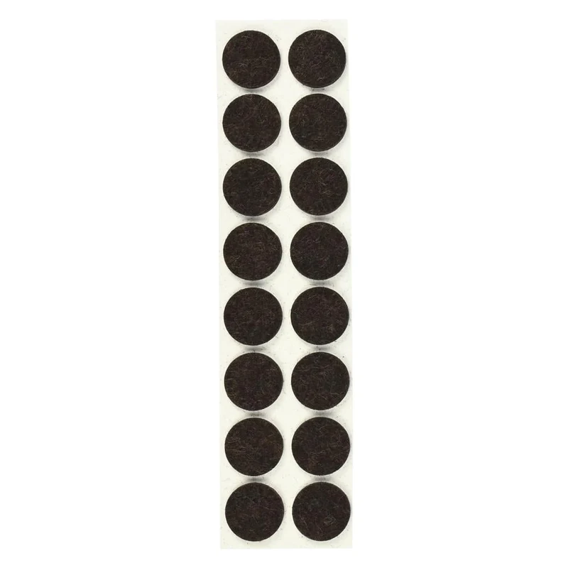 Benson Antikrasvilt - Ø 19 mm - Bruin - Zelfklevend - 16 stuks