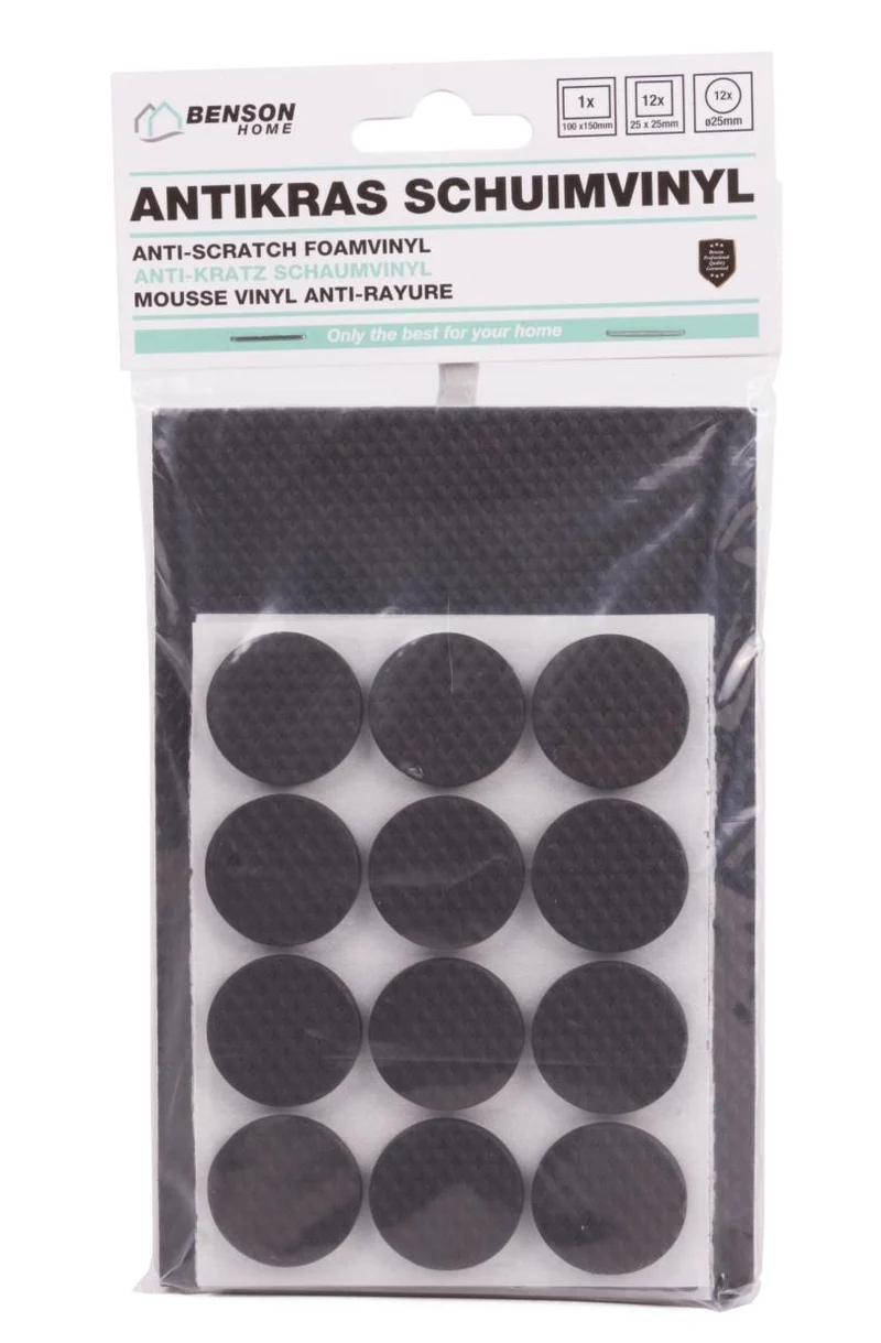 Benson Antikras Startersset - Schuimvinyl EVA - 25-delig - Zwart - Zelfklevend