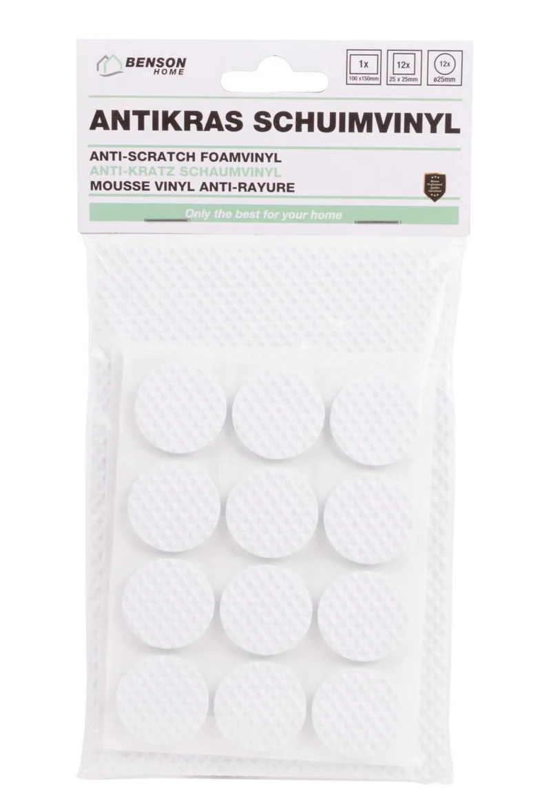 Benson Antikras Startersset - Schuimvinyl EVA - 25-delig - Wit - Zelfklevend