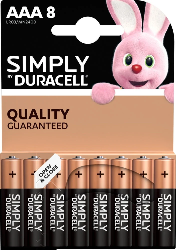 Duracell Plus AAA Batterijen - LR03 - 1.5V - 8 stuks - Voordeelverpakking