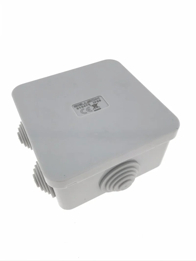 Benson Lasdoos - IP65 - 6 invoerpunten - 80 x 80 x 40 mm - Grijs