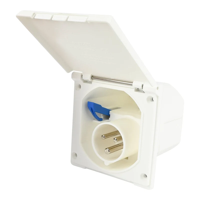 Benson CEE Wandinvoerdoos - 250V - 2P+E - EN IEC 60309 - Wit