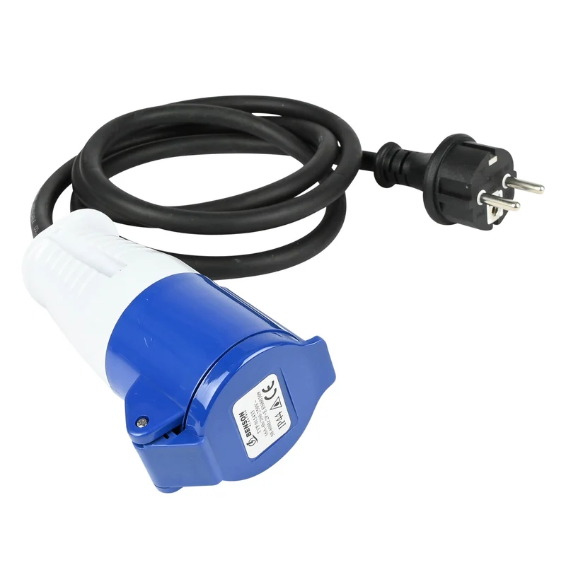Benson CEE Verloopkabel - 1,5 meter - 2P+E - 3680W - Voor Montage en Aansluiting