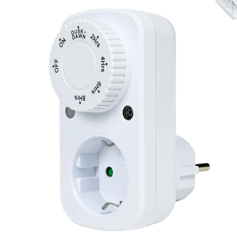 Benson Automatische Tijdschakelaar met Dag/Nacht Sensor en Afteltimer - 3600W