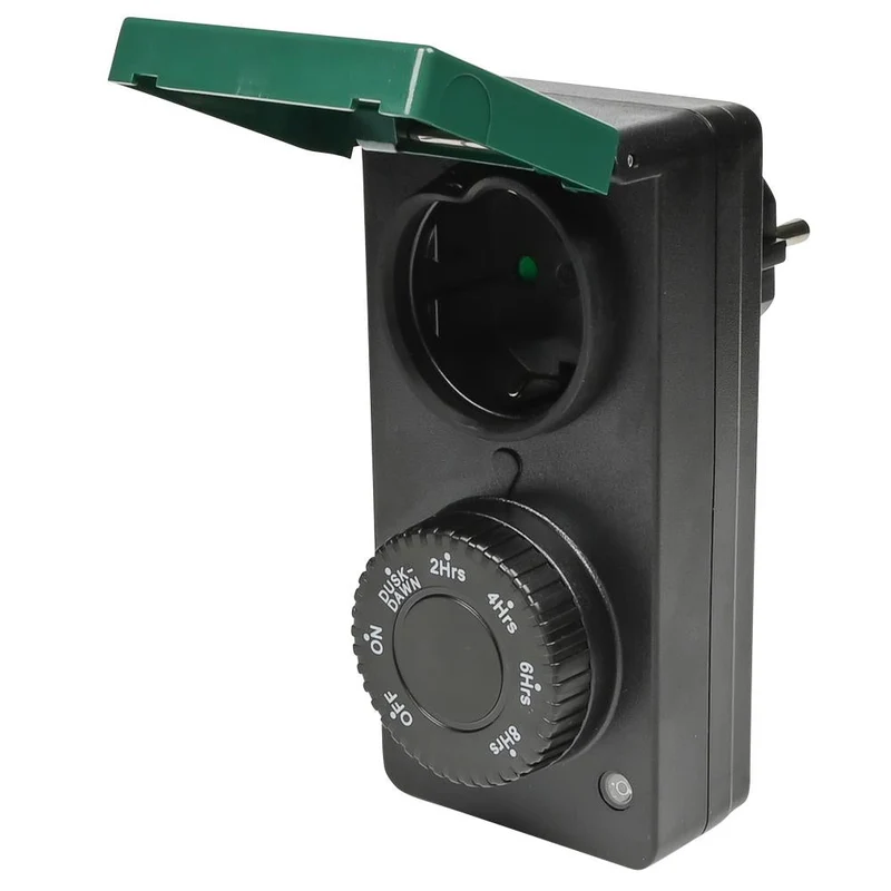 Benson Tijdschakelaar voor Buiten - Spatwaterdicht - Dag/Nacht Sensor - 1800W