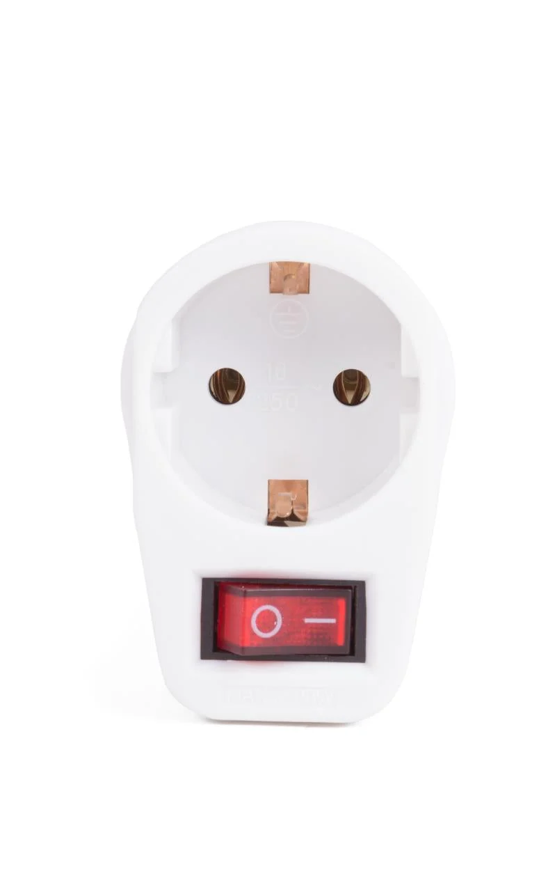 Benson Stopcontact met Schakelaar - Randaarde - 3500 Watt - Wit