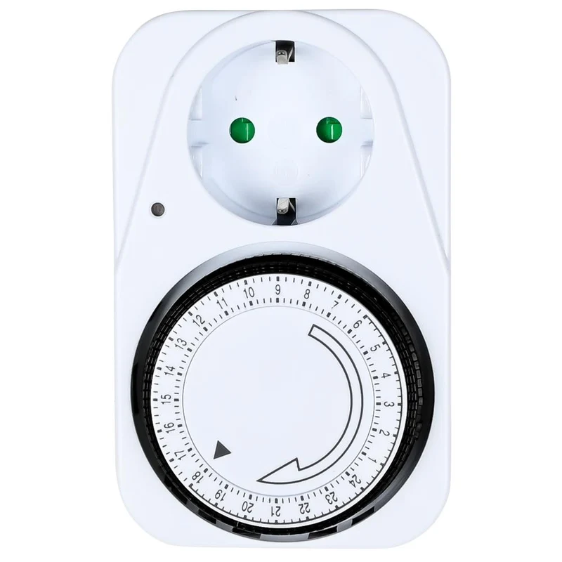 Benson Stopcontact met Randaarde - Analoge Timer - 24-uurs Schakelklok