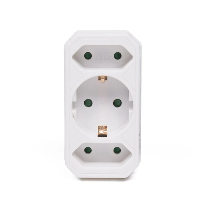 Benson 3-weg Stekkeradapter – Compact & Lichtgewicht – met Randaarde