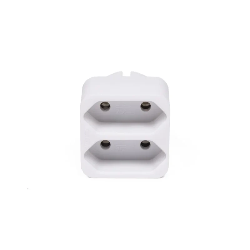 Benson Compacte 2-voudige Verdeelstekker – Wit – 4,5 cm