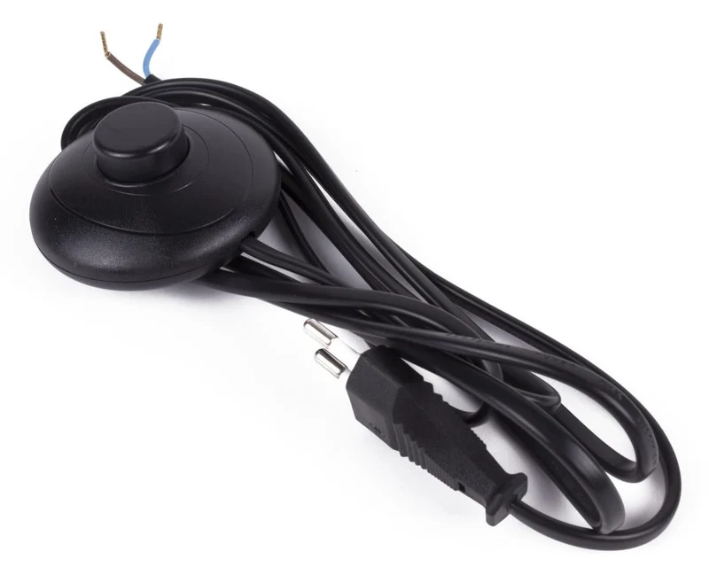 Benson Stroomsnoer met Voetschakelaar – Zwart – 2 meter – Ø 70 mm