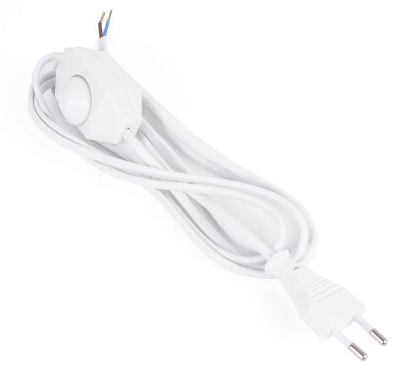 Benson Stroomsnoer met Vloerdimmer – Wit – 2 meter – LED Geschikt