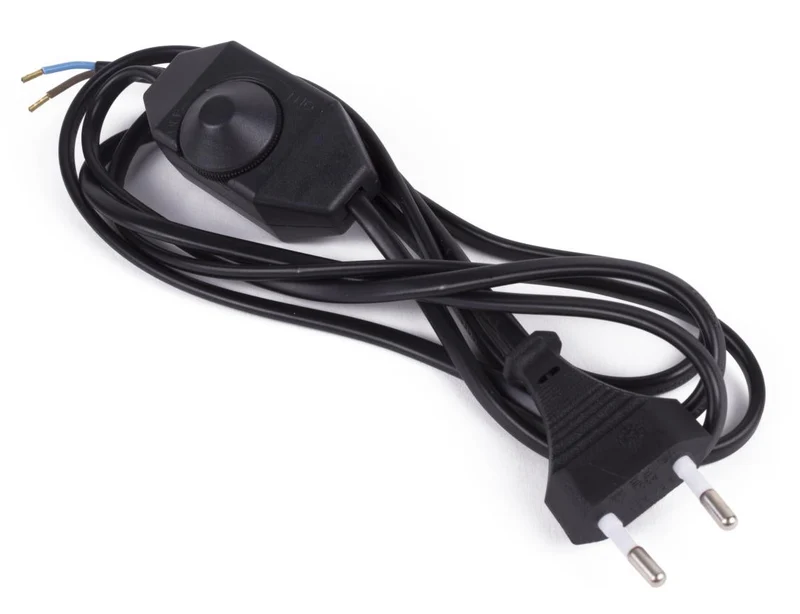Benson Stroomsnoer met Vloerdimmer – Zwart – 2 meter – LED Geschikt