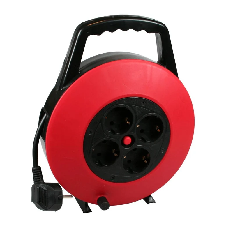 Benson Kabelbox met Grip – 7.5 meter – 4 Geaarde Stopcontacten – Thermische Beveiliging