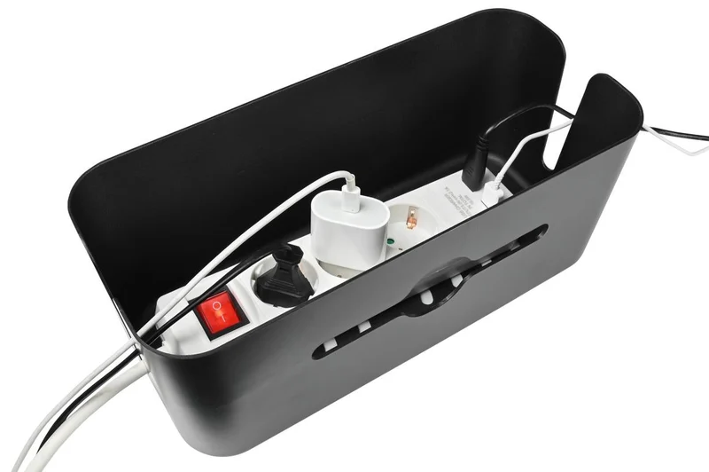 Benson Kabelmanagementbox – 31 x 13.5 x 13 cm – Zwart