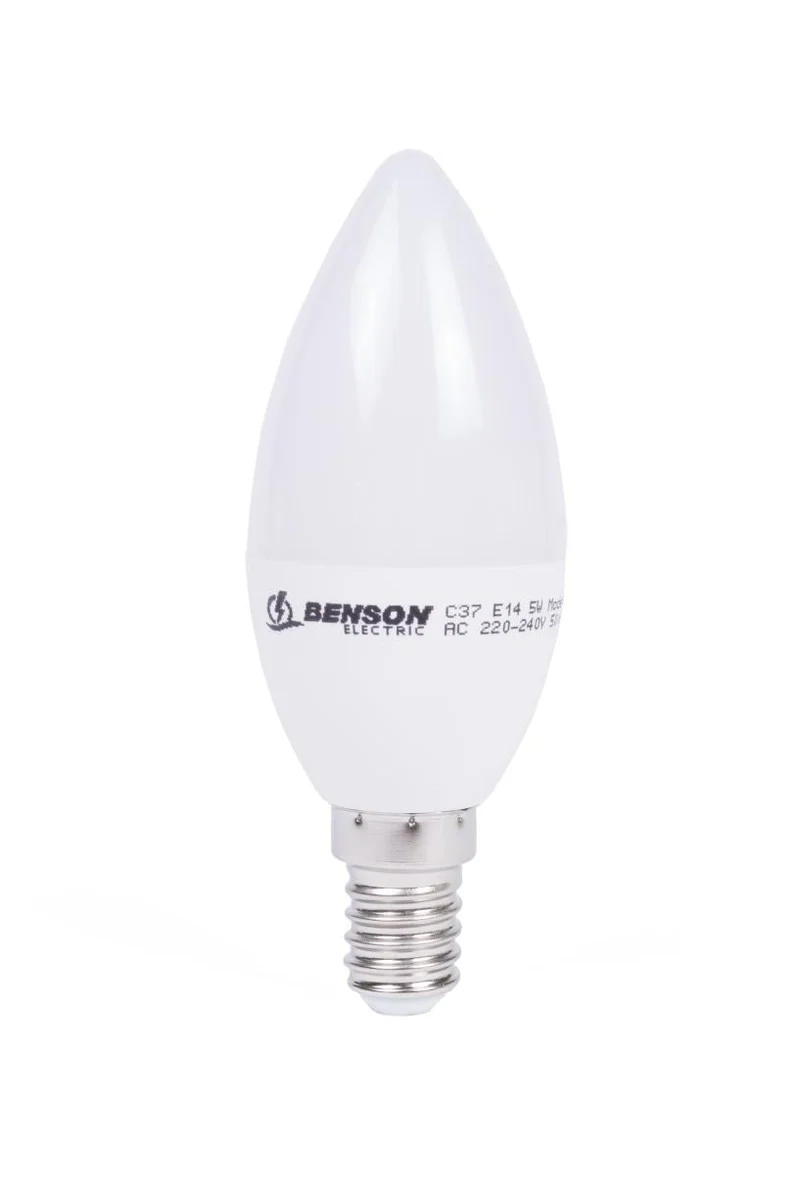 Benson Dimbare LED Kaarslamp – C35 – 5W – E14 – Warm Wit