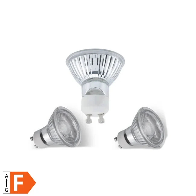 Benson Dimbare LED Spots – Glazen Uitvoering – Set van 3 – GU10 – 5W