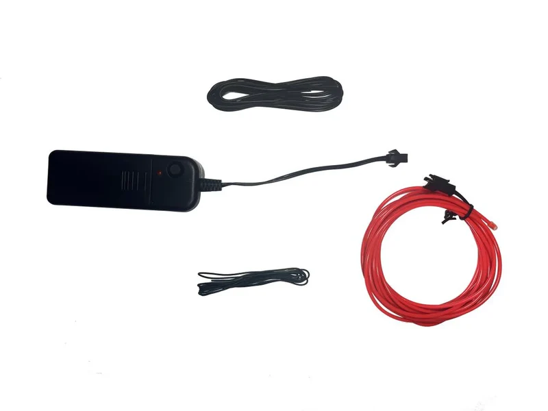 Benson Flexibele Neon Lichtdraad – 3 Meter – Rood – 3 Lichtmodi