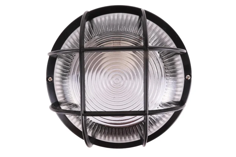 Benson Bulleye Buitenlamp Rond – Zwart – E27 Fitting – IP54