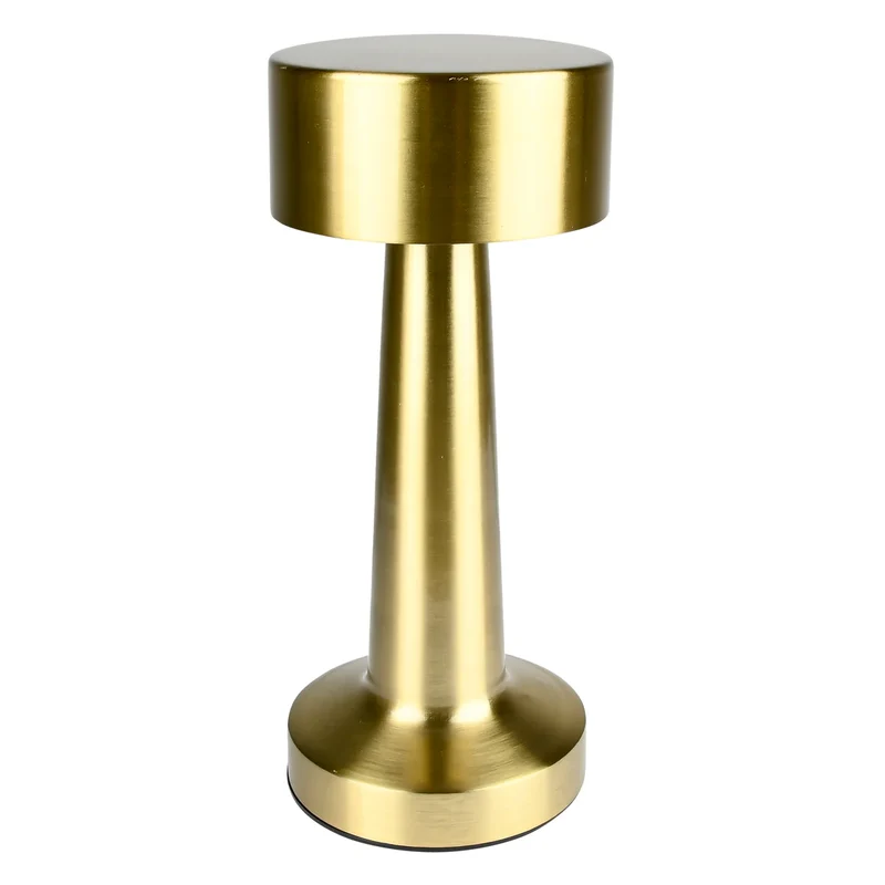 Benson Luxe LED Tafellamp – Goud – Touch Bediening – USB-C Oplaadbaar – 21,1 cm