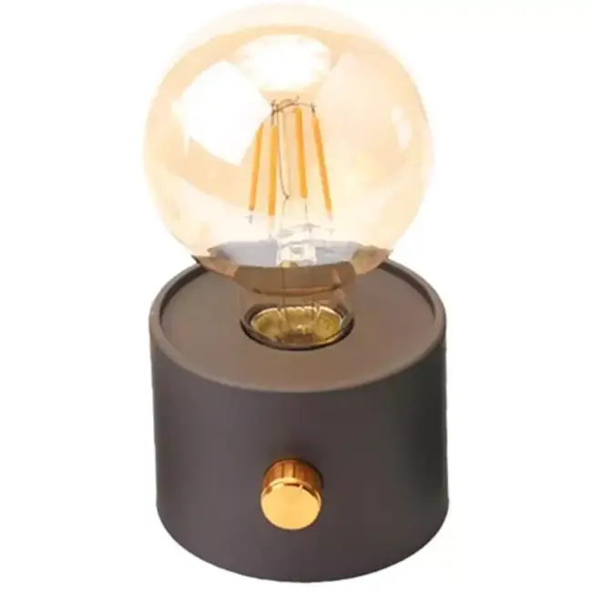 Benson Bolvormige Tafellamp – 15 cm – Traploos Dimbaar – Oplaadbaar – Nostalgische Look