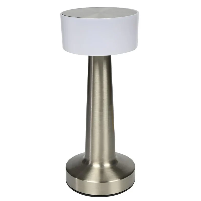 Benson Luxe LED Tafellamp – Zilver – 3 Lichtmodi – Touch Bediening – USB-C Oplaadbaar