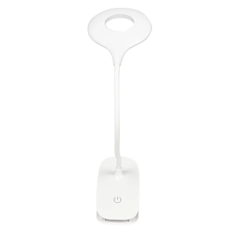 Benson Oplaadbare LED-Klemlamp – 3W – Flexibele Hals – 3 Dimstanden – USB-oplaadbaar