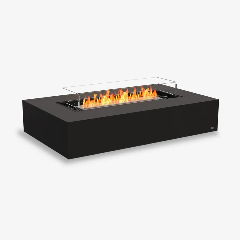 EcoSmart Fires Wharf | Grote Bio-ethanol Vuurtafel in Beton of Teak