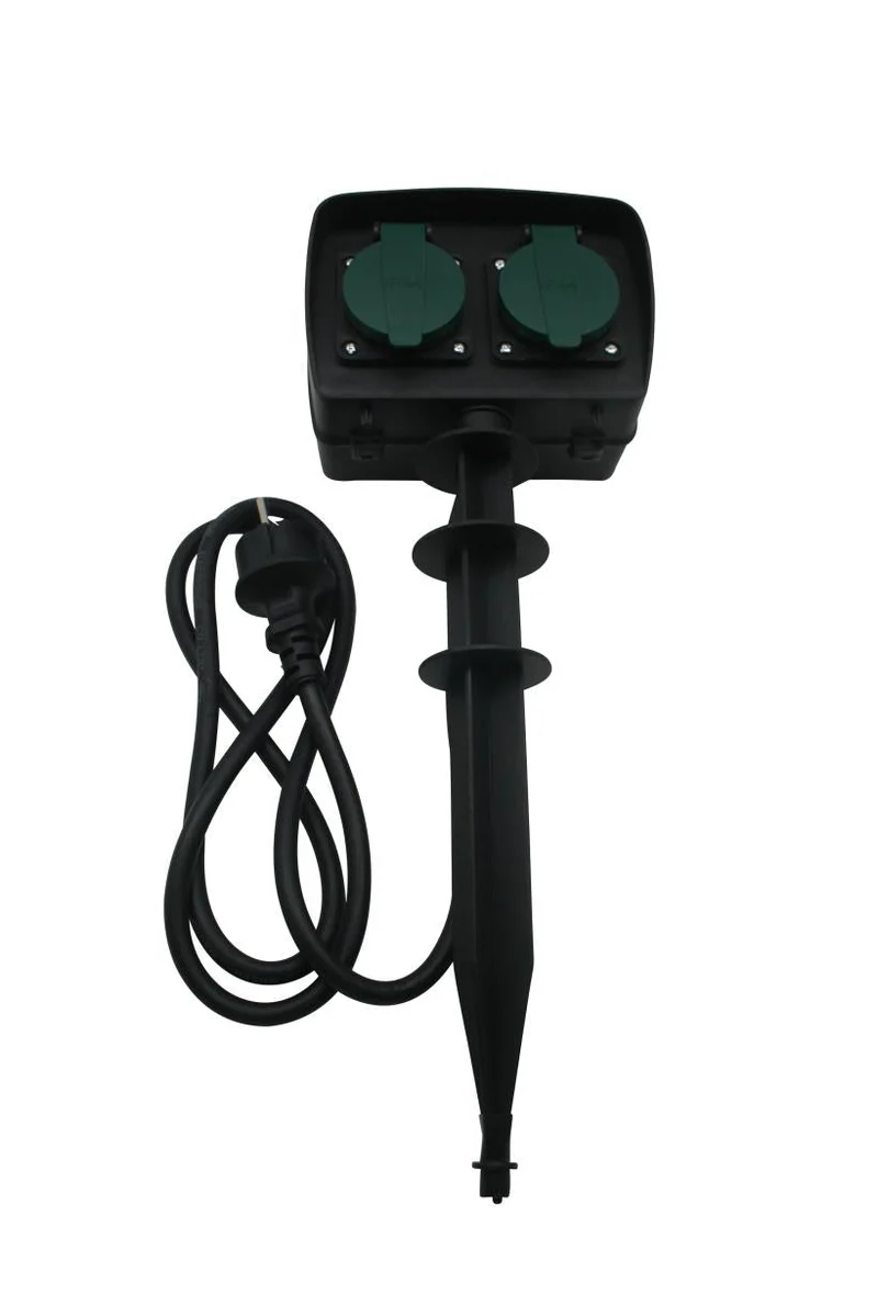 Benson Tuincontactdoos op Spies met Timer – 2-voudig – 1,5 meter – IP44