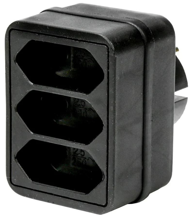Benson Stekker Triplo – 3-voudige Verdeelstekker – Zwart – 1500 Watt
