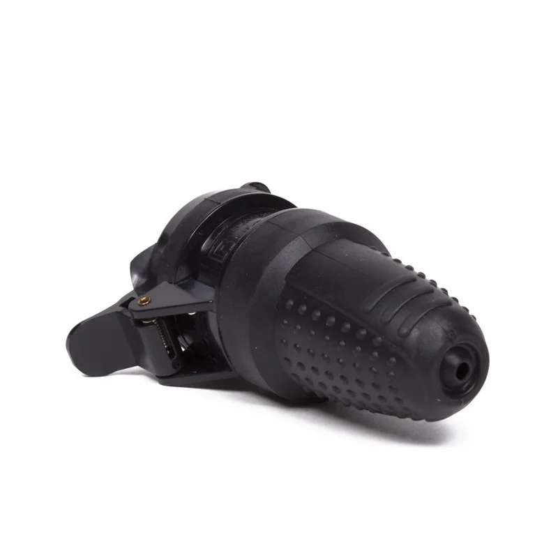 Benson Contrastekker met Klep – IP44 – Randaarde – Zwart – 3500W