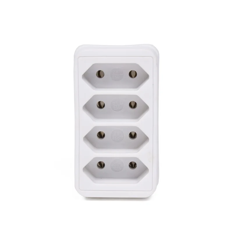 Benson Stekker Quattro – 4-voudige Verdeelstekker – Wit – Compact