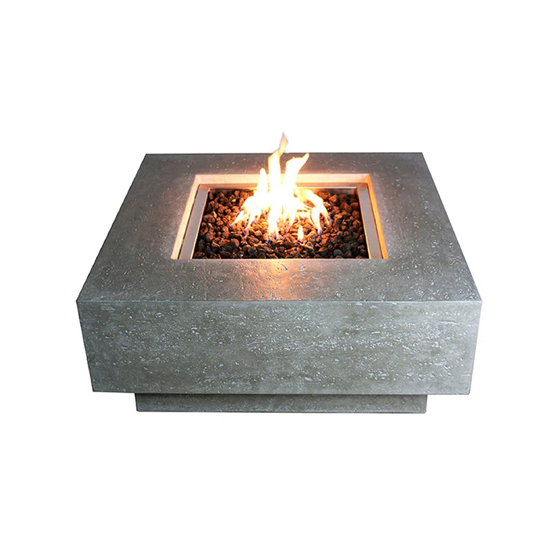 Manhattan Vuurtafel op Gas – Light Grey | Elementi
