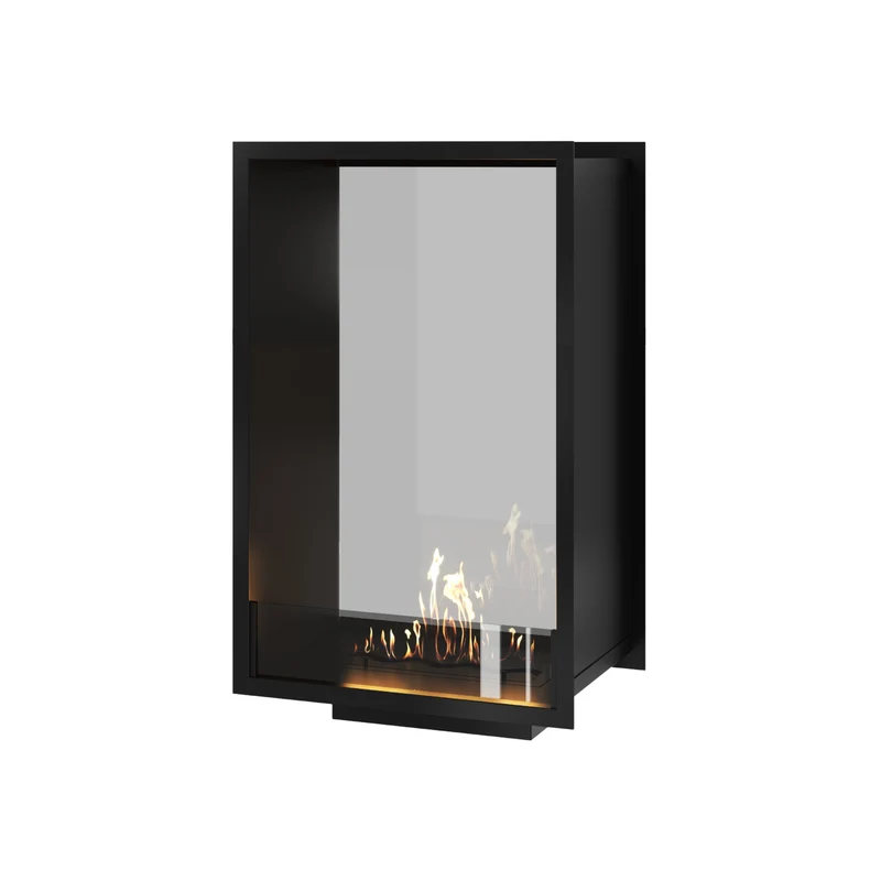 Verticale Bio-ethanol Doorkijkhaard Fame Enkel Glas 60 x 100 cm | Wild Flame