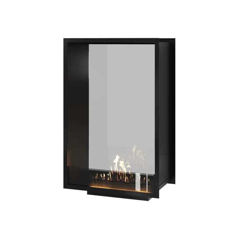 Verticale Bio-ethanol Doorkijkhaard Fame Enkel Glas 70 x 100 cm | Wild Flame