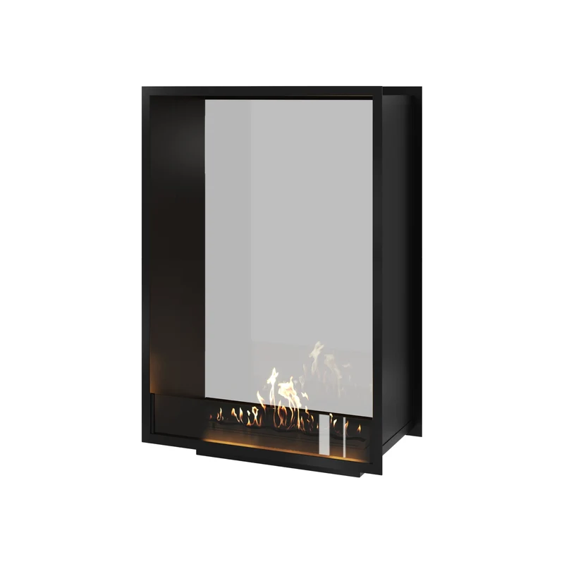 Verticale Bio-ethanol Doorkijkhaard Fame Enkel Glas 80 x 100 cm | Wild Flame