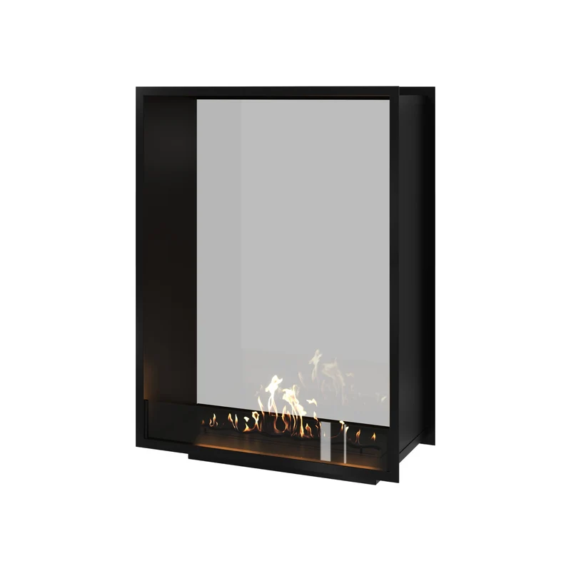 Verticale Bio-ethanol Doorkijkhaard Fame Enkel Glas 90 x 100 cm | Wild Flame