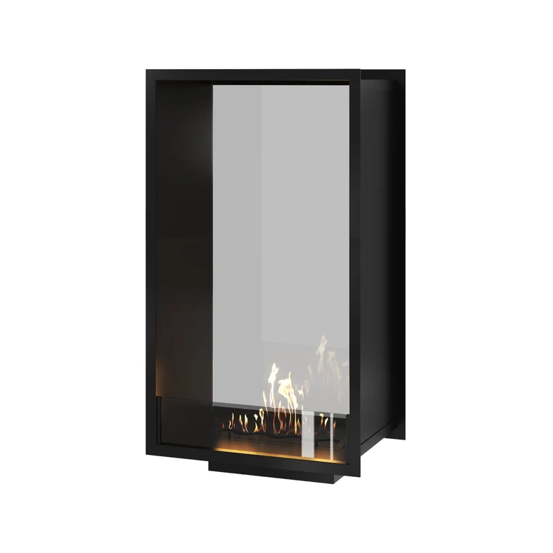 Verticale Bio-ethanol Doorkijkhaard Fame Enkel Glas 60 x 120 cm | Wild Flame