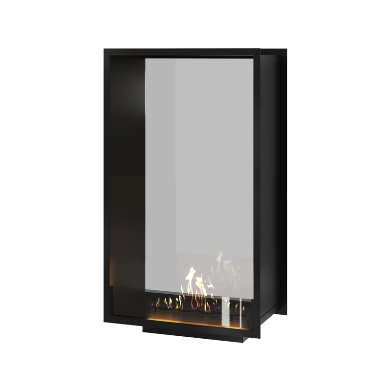 Verticale Bio-ethanol Doorkijkhaard Fame Enkel Glas 70 x 120 cm | Wild Flame