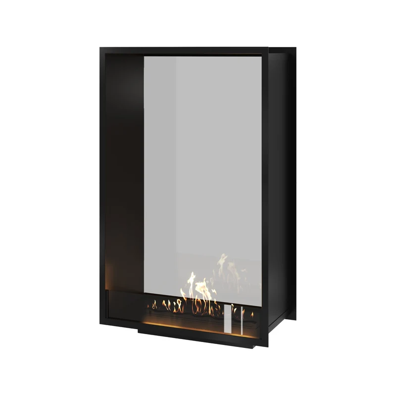 Verticale Bio-ethanol Doorkijkhaard Fame Enkel Glas 80 x 120 cm | Wild Flame