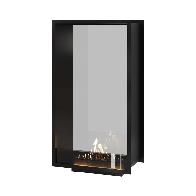 Verticale Bio-ethanol Doorkijkhaard Fame Enkel Glas 70 x 140 cm | Wild Flame