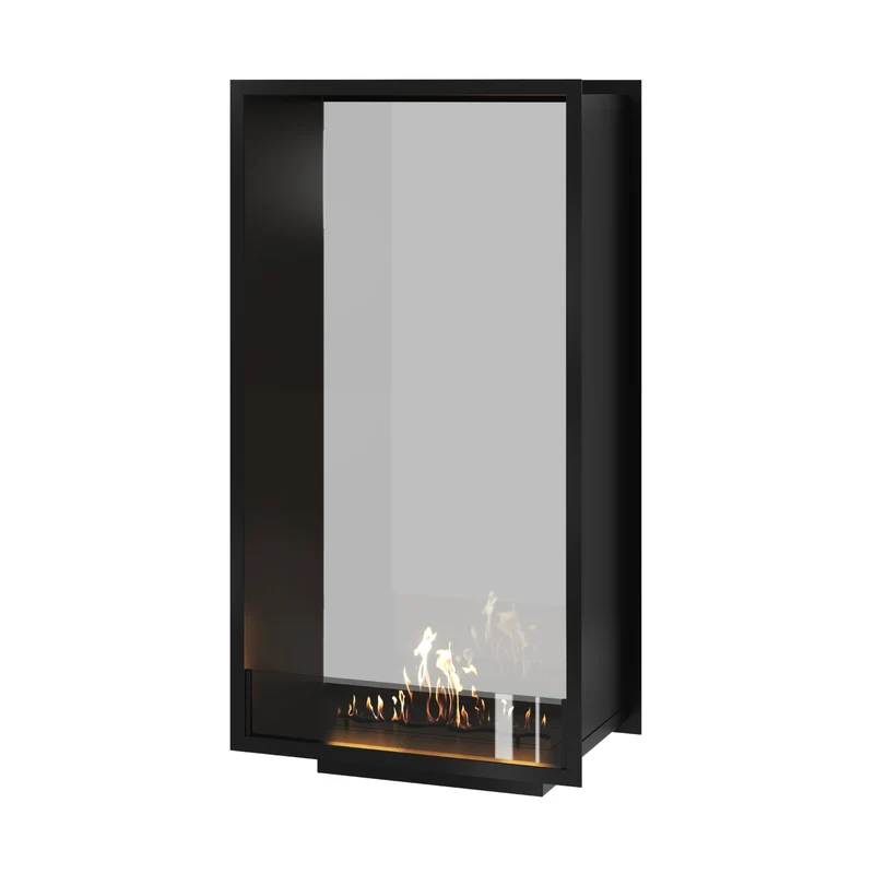 Verticale Bio-ethanol Doorkijkhaard Fame Enkel Glas 70 x 160 cm | Wild Flame
