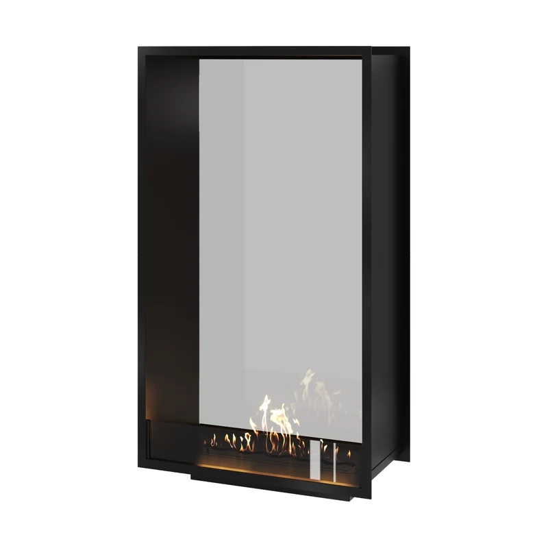 Verticale Bio-ethanol Doorkijkhaard Fame Enkel Glas 80 x 160 cm | Wild Flame