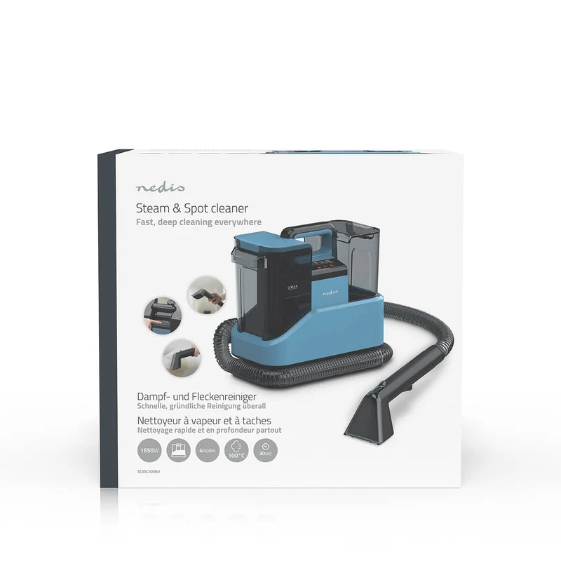 Stoomreiniger 1650W - 1.7l - Koud water / Stoom / Warm water