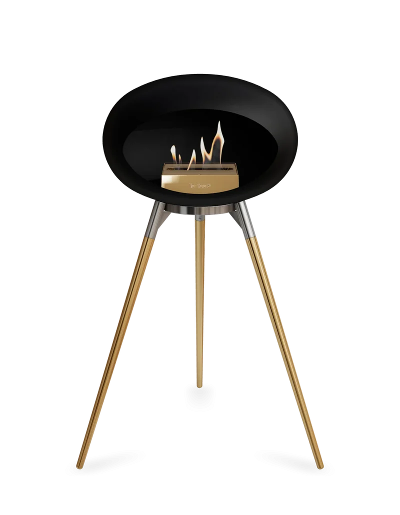 Le feu Bio ethanol haard - Black Ground Wood High