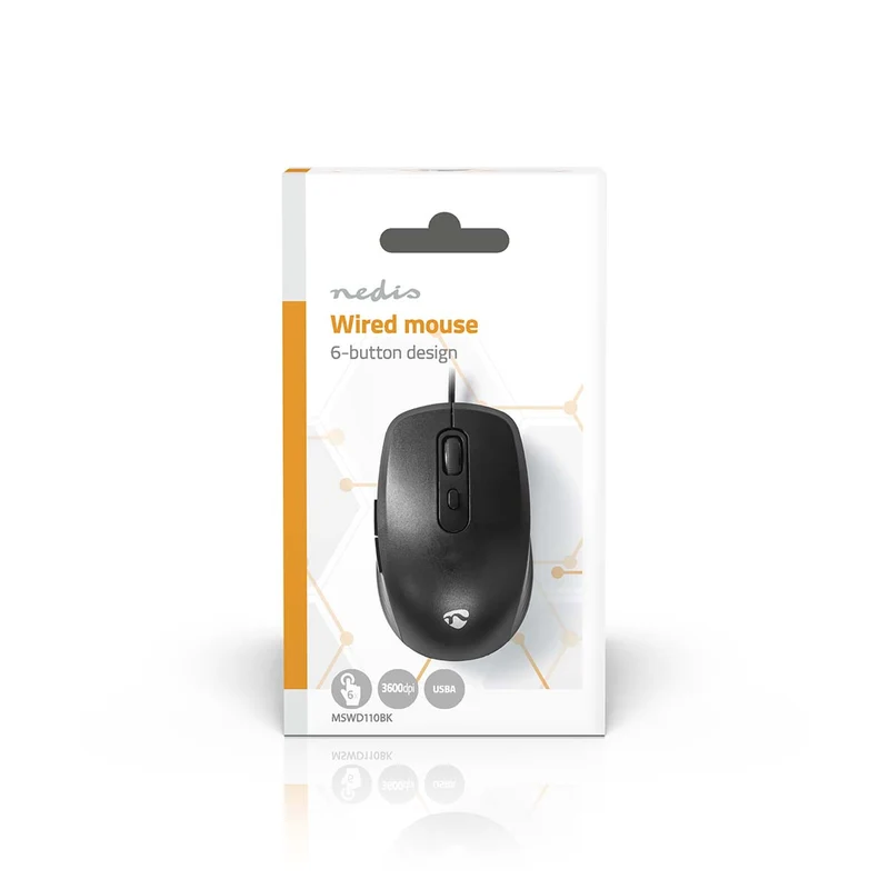 Muis Bedraad - 1200 / 1800 / 2400 / 3600 dpi - Instelbare DPI