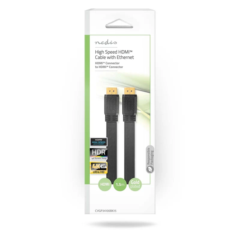 High Speed HDMI™-Kabel met Ethernet HDMI™ Connector - HDMI™ Connector - 4K@30Hz