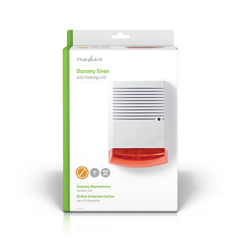 Dummy Beveiligingsalarm IP44 - Batterij Gevoed - Buiten