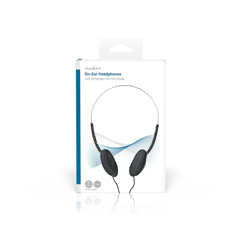 Bedrade On-ear Koptelefoon 3,5 mm - Kabellengte: 1.20m - Zwart